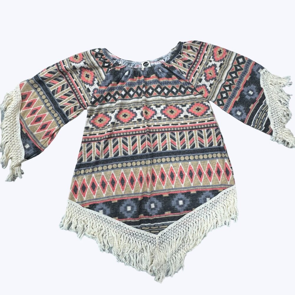 Aztec Blouse Women's Size‎ Small Beautiful J&M Brand